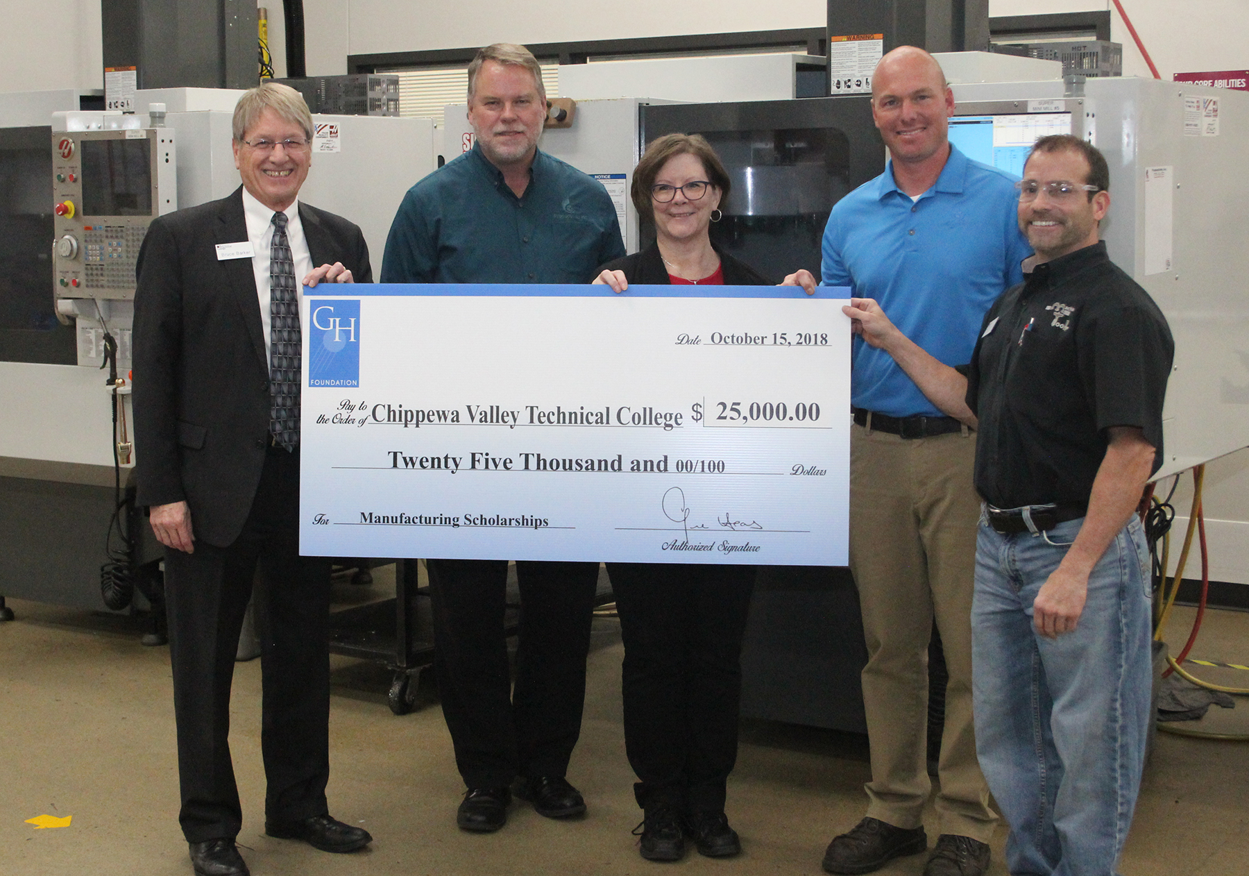 Haas Donation Boosts Scholarships at CVTC Main Photo