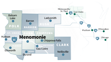 Map of Menomonie