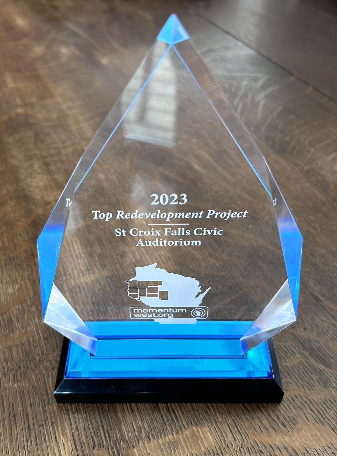 The City of St. Croix Falls and 210 Civic, LLC Win Top Redevelopment Project Award Photo